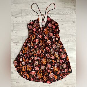 Free People Pixie Tunic in Dark Floral Sz XS